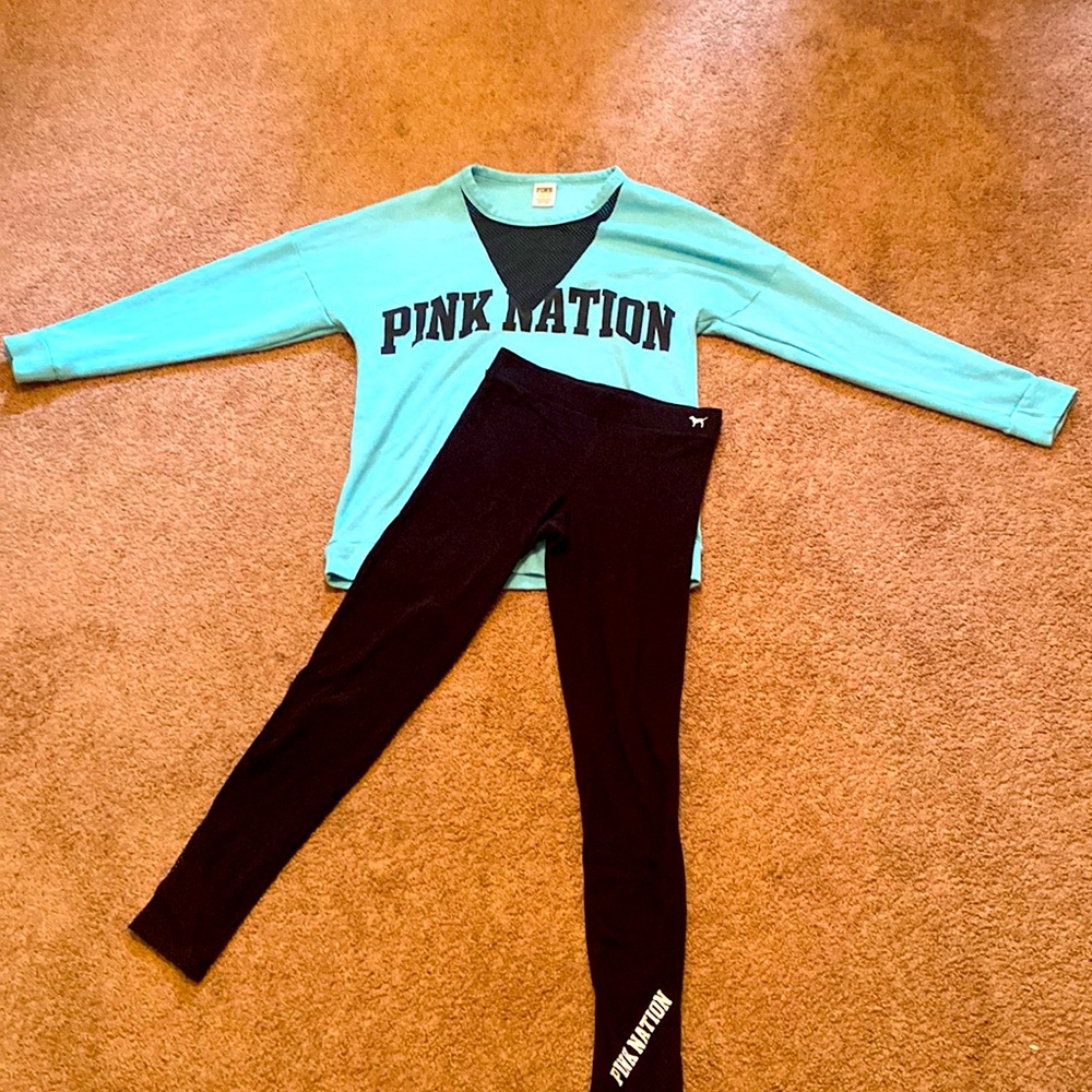 PINK Sweatshirt/Legging Bundle
